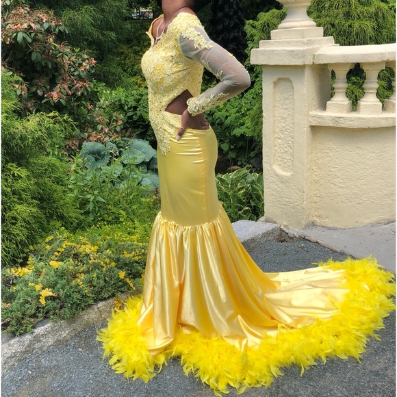 Yellow Prom Dress - Picture 2 of 2